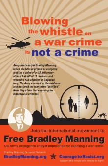 Sample Poster for Bradley Manning
