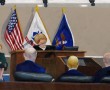 Courtroom sketch by Clark Stoeckley. Judge Denise R. Lind presiding over pre-trial motion hearings at Ft. Meade. Defense lawyer David Coombs representing Manning.