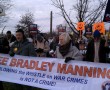 The grassroots-funded Bradley Manning Support Network marching last December for the accused WikiLeaks whistle-blower.