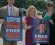 Whistleblowers Thomas Drake and Jesselyn Radack, supporting PFC Bradley Manning.